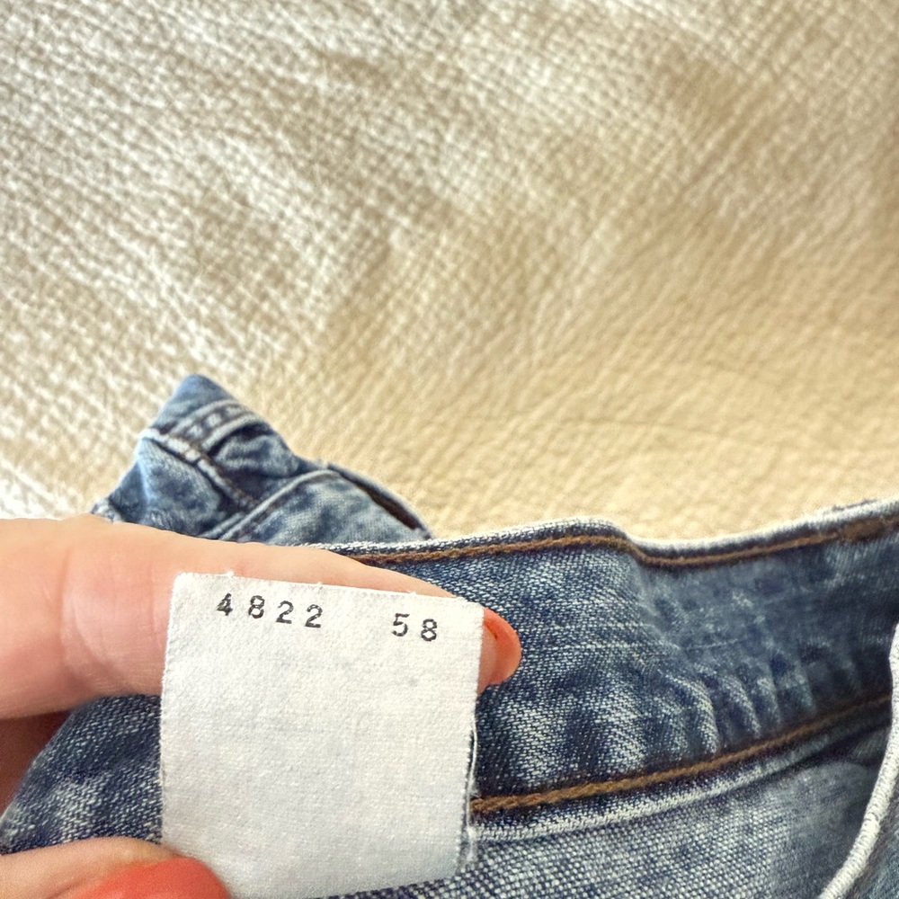 Calvin Klein Vintage Y2K Flare Doublestone Mid-Rise Cotton Denim Jeans Size 6 - Picture 9 of 9